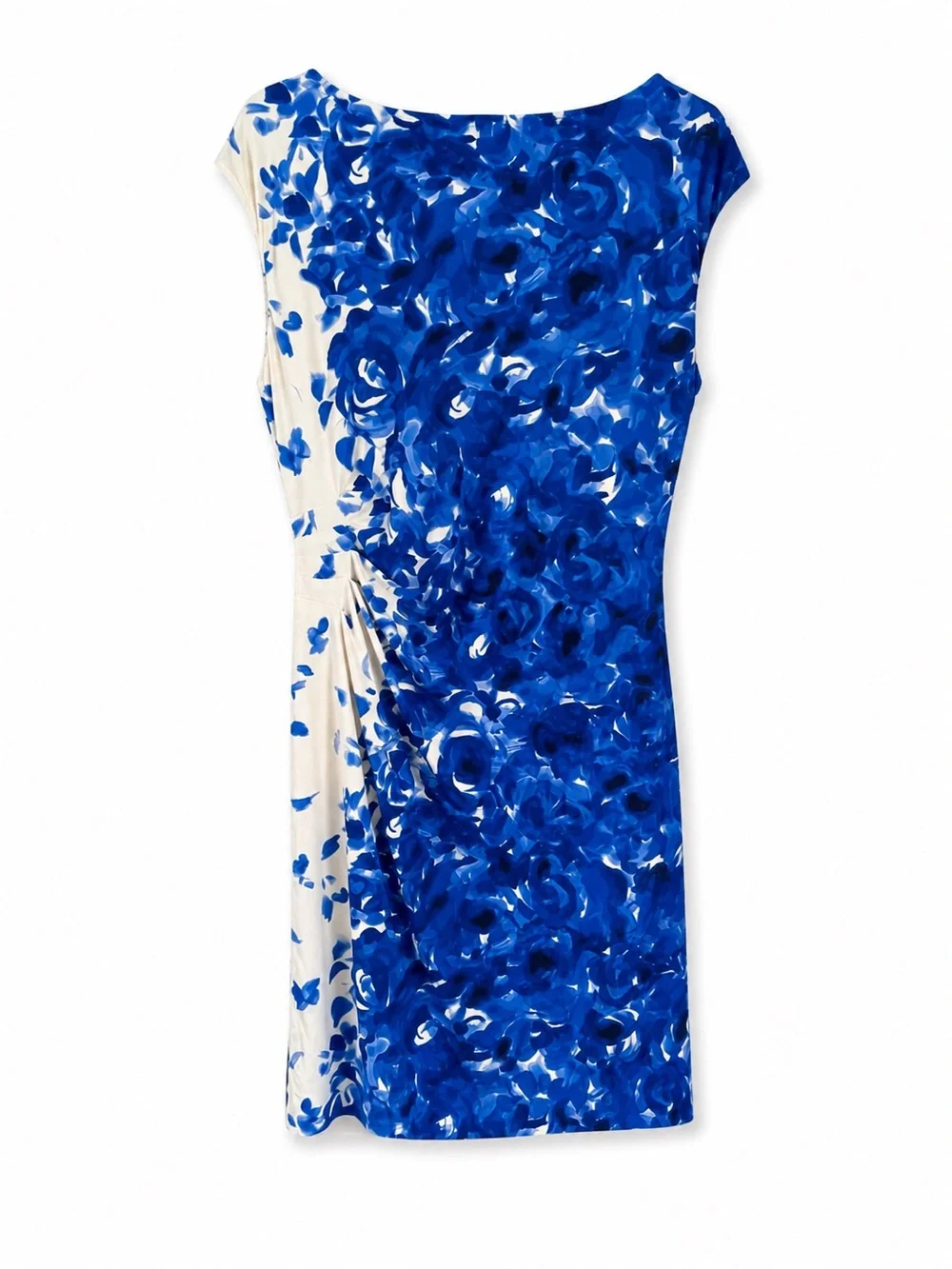 LAUREN RALPH LAUREN NOVELLINA BLUE WHITE FLORAL PRINT DRESS SZ 16 - Picture 11 of 11